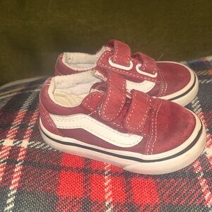Burgundy Vans